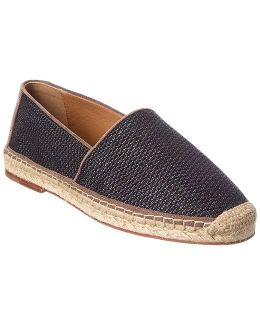 Brunello Cucinelli Blue Raffia Espadrilles for men