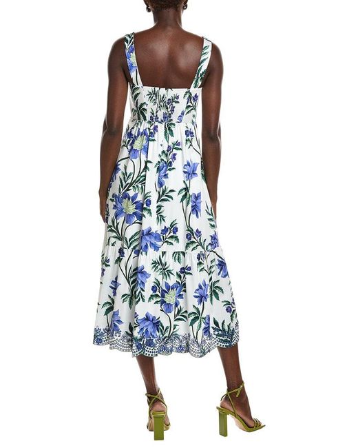 Kobi Halperin Blue Mimi Printed Maxi Dress