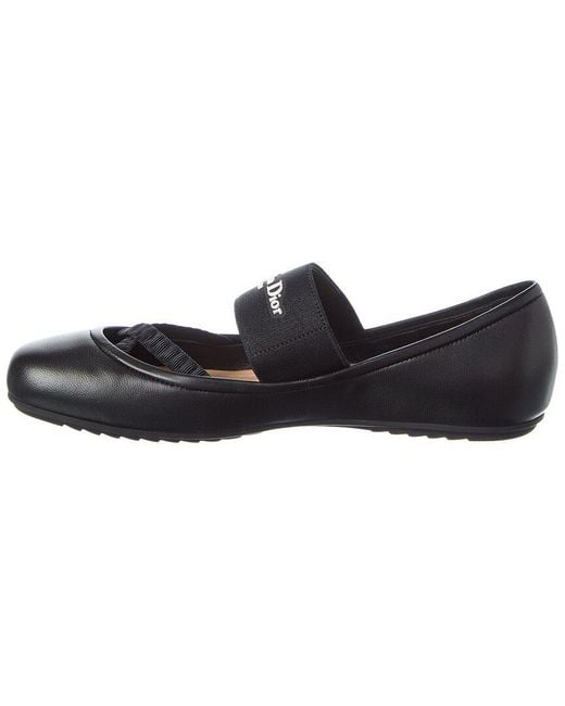 Dior Black Shade Leather Flat