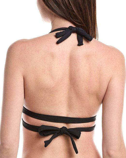 Vitamin A Black Sirena Wrap Bikini Top