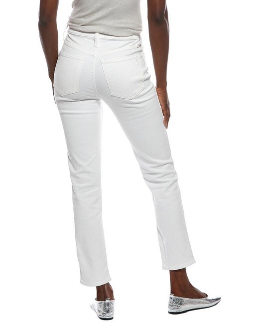 Madewell White High-Rise Stovepipe Jean