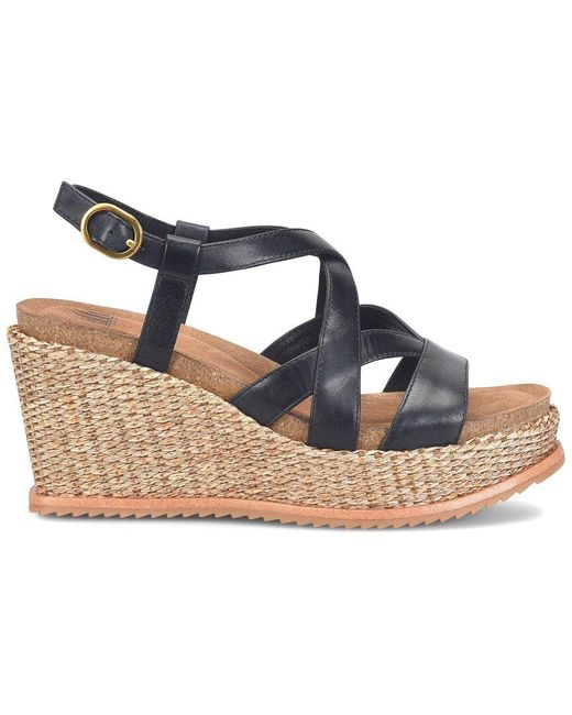 Söfft Blue Devyn Leather Sandal