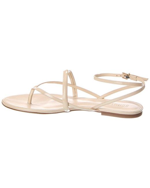 SCHUTZ SHOES White Diana Patent Sandal