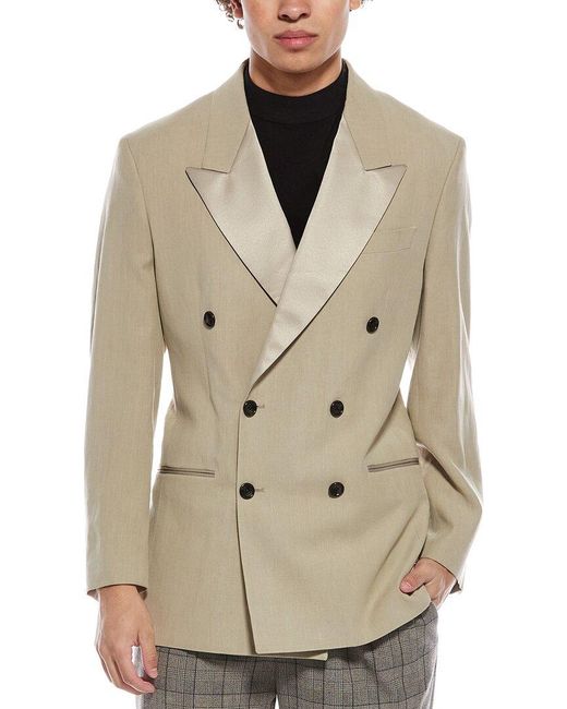 Todd Snyder Natural Relaxed Linen Tuxedo Jacket for men