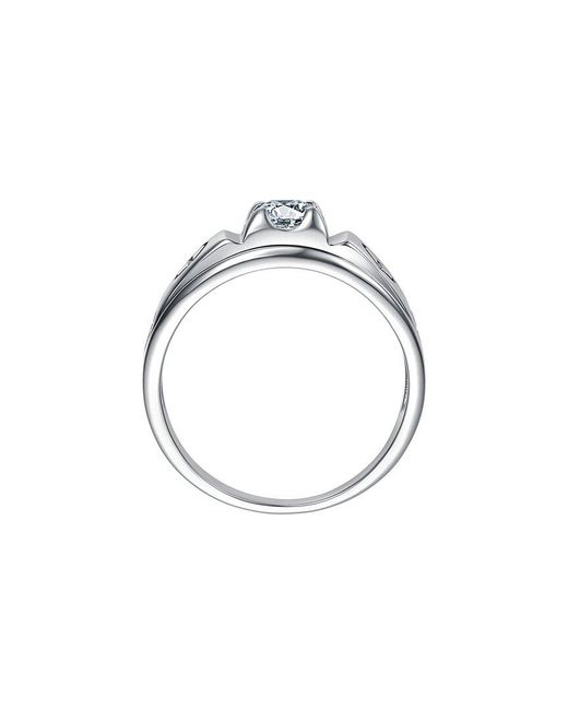 Genevive Jewelry White Rachel Glauber Plated Cz Ring for men