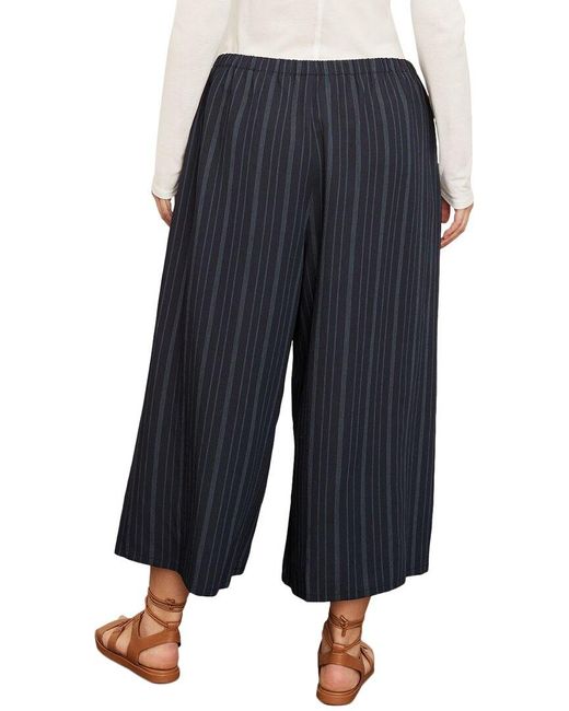 Vince Blue Fine Variegated Stripe Culotte