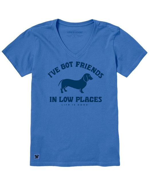 Life Is Good. Blue Crusher Lite T-Shirt