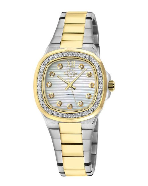 Gv2 Metallic Diamond Watch