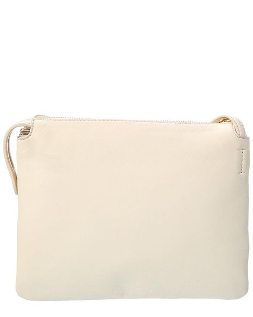 Vince Natural Sammi Triple Compartment Leather Swing Pack