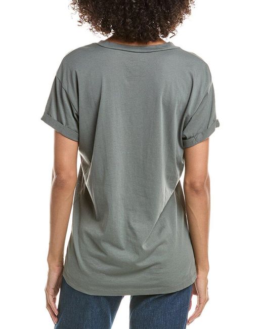 Chaser Brand Gray Vintage Roll Sleeve T-Shirt