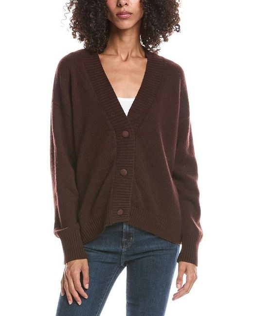 Brodie Cashmere Brown Celine Cashmere Cardigan