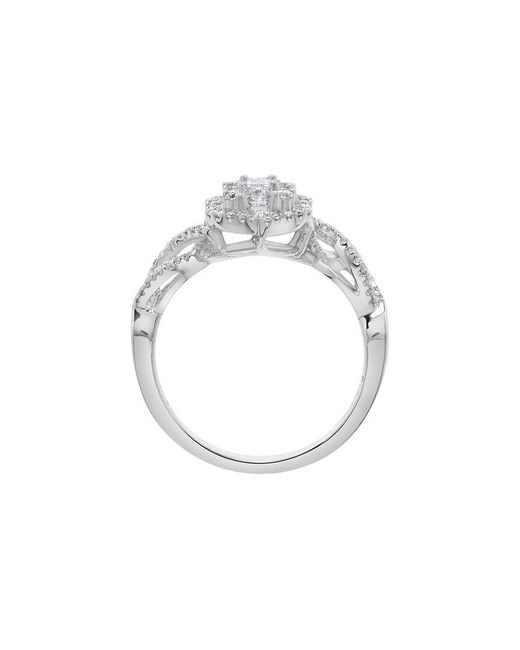 H.J. Namdar White 14K 0.50 Ct. Tw. Diamond Cluster Ring