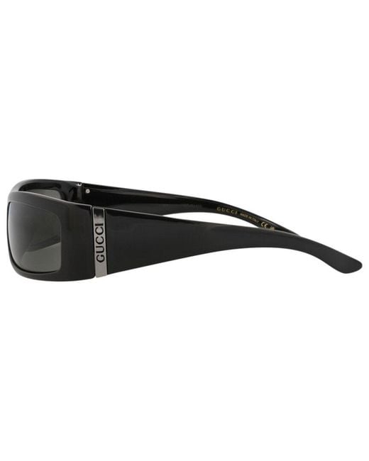 Gucci Black 64Mm Sunglasses for men