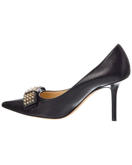Jimmy Choo Black Love 85 Leather Pump