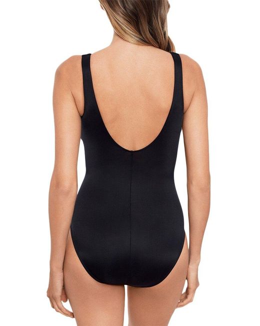 Miraclesuit Black Magicsuit Linked In Charmer One-piece