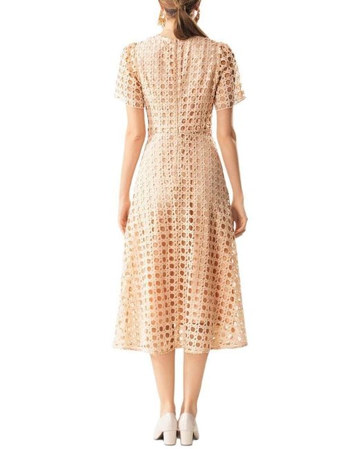 Adele Berto White Midi Dress