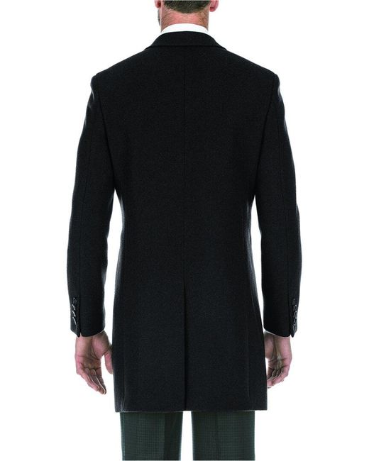 English Laundry Black Wool-blend Coat for men
