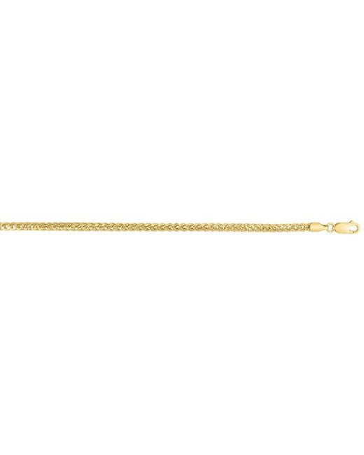 Italian Silver Metallic 14k Over Franco Chain Necklace for men