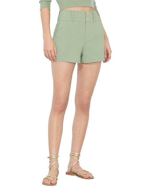 Alice + Olivia Green Mame High-Rise Short