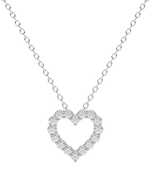 Lab Grown Diamonds Metallic 14K 1.00 Ct. Tw. Lab-Grown Diamond Necklace