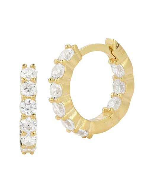 Glaze Jewelry Metallic 14K Plated Cz Earrings
