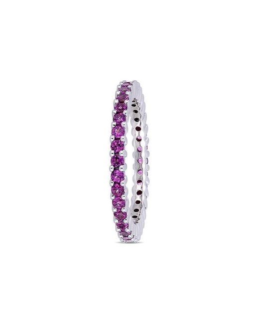 Diamond Select Cuts White 14K 1.70 Ct. Tw. Rhodolite Eternity Ring