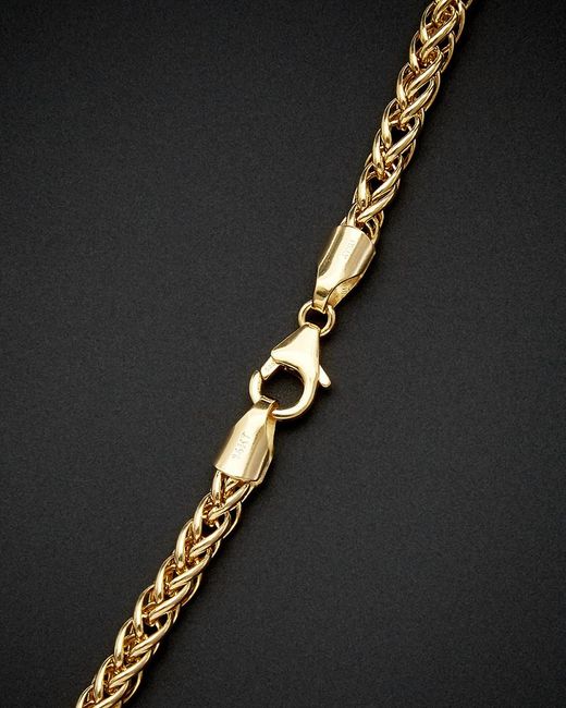Italian Gold Black 14k Link Necklace
