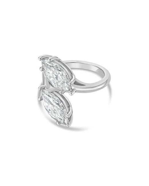 Diana M White Diana M. Platinum 15.00 Ct. Tw. Lab-Grown Diamond Two-Stone Ring
