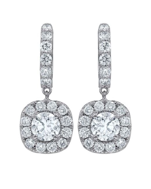Diana M Multicolor Fine Jewelry 18k 1.50 Ct. Tw. Diamond Earrings