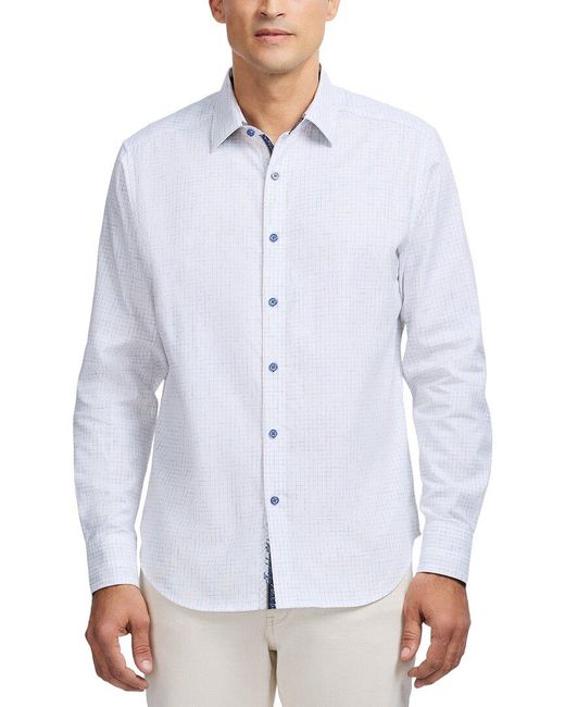 Robert Graham Blue Camden Woven Shirt for men