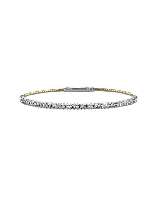 Rina Limor White 14K 0.57 Ct. Tw. Diamond Bangle Bracelet