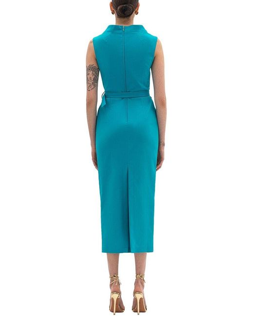 BGL Blue Sleeveless Sheath Dress