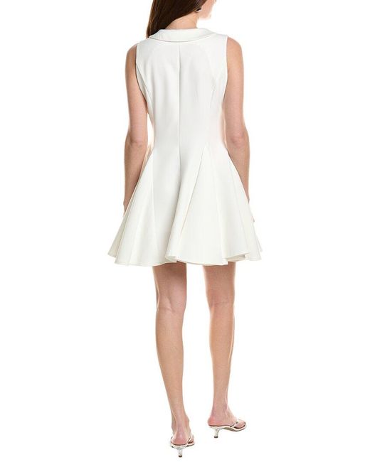 Beulah London White Sleeve Less Mini Dress