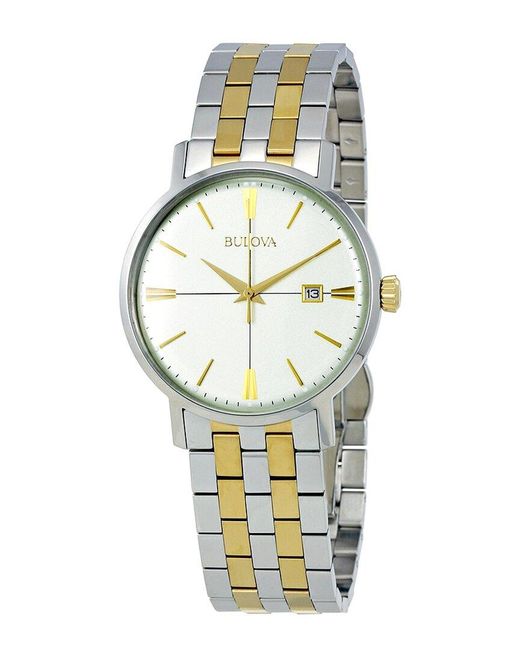 Bulova Metallic Unisex Stainless Steel Watch for men