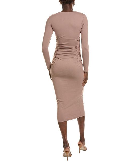 Susana Monaco Natural Crew Midi Dress
