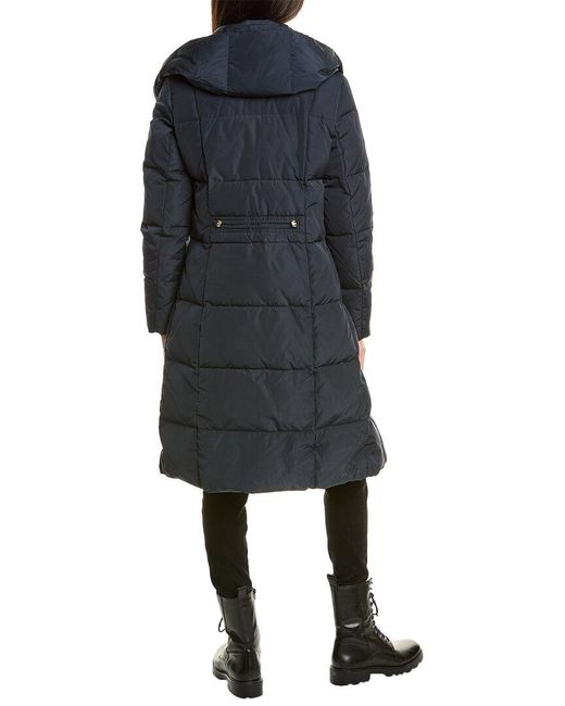 Cole Haan Blue Signature Quilted Down Coat