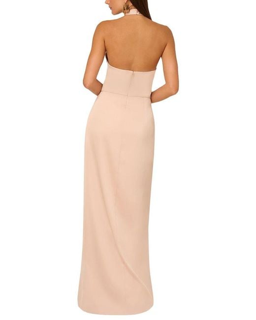 ADRIANNA EVE Natural Solid Maxi Dress