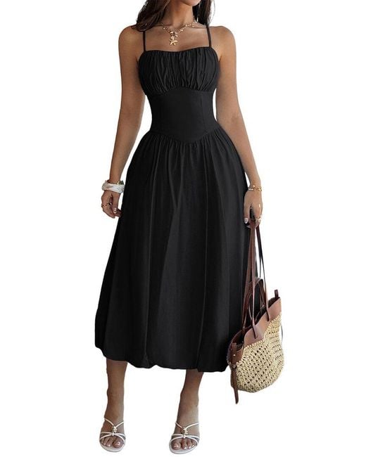 Luna Tuccini Black Midi Dress