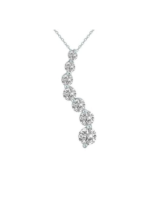 Lab Grown Diamonds White 14K 2.00 Ct. Tw. Lab Grown Diamond Necklace