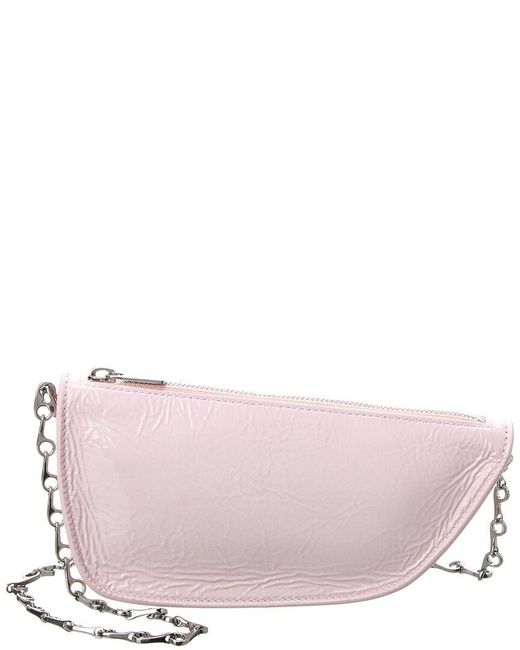 Burberry Pink Micro Sling Shell Leather Shoulder Bag