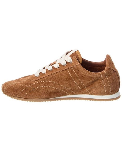Totême  Brown Suede Sneaker