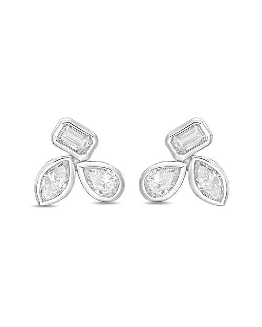Diana M Metallic Diana M. 14K 8.00 Ct. Tw. Lab-Grown Diamond Stud Earrings