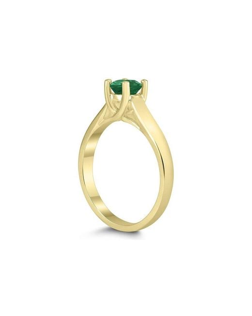 Gem Spark Green 14K 0.45 Ct. Tw. Emerald Ring