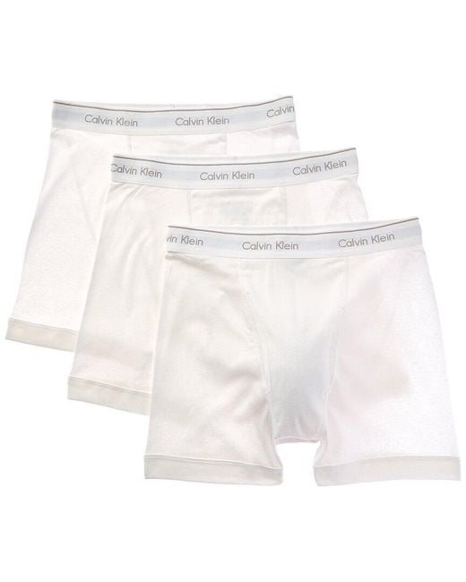Calvin Klein White Boxer Brief 3-Pack for men