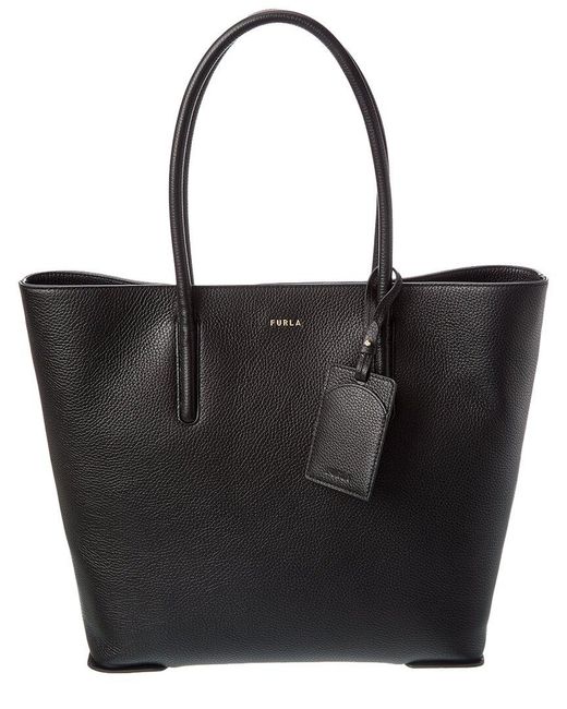 Furla Black Atmosfera Leather Tote
