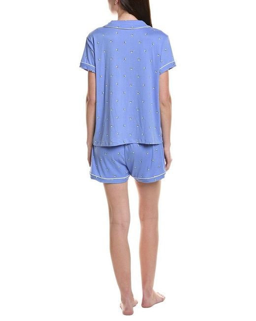 Tart Collections Blue 2Pc Dixie Short Set