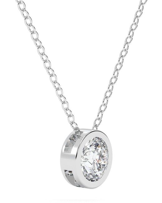 Lab Grown Diamonds Metallic 14K 1.00 Ct. Tw. Lab-Grown Diamond Necklace