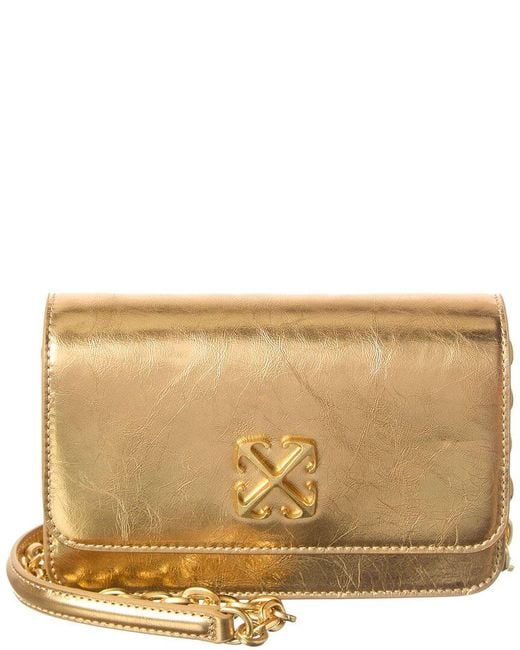 Off-White c/o Virgil Abloh Natural Leather Wallet On A Chain