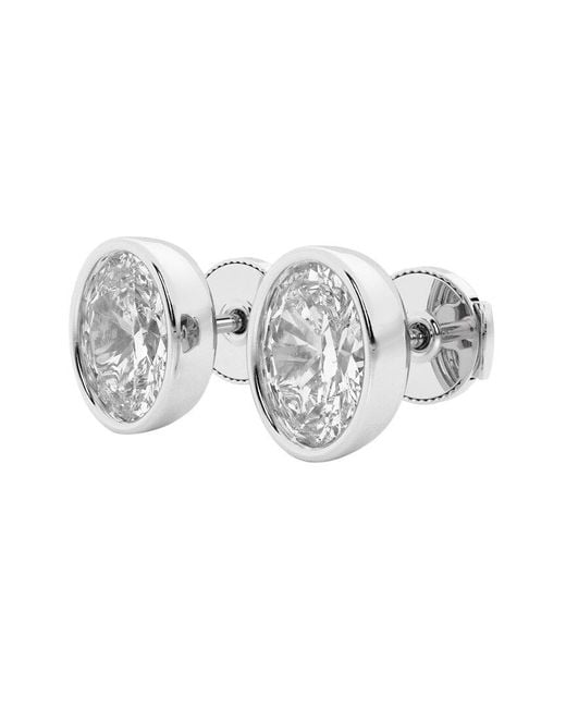 Lab Grown Diamonds Metallic 14K 3.00 Ct. Tw. Lab-Grown Diamond Studs