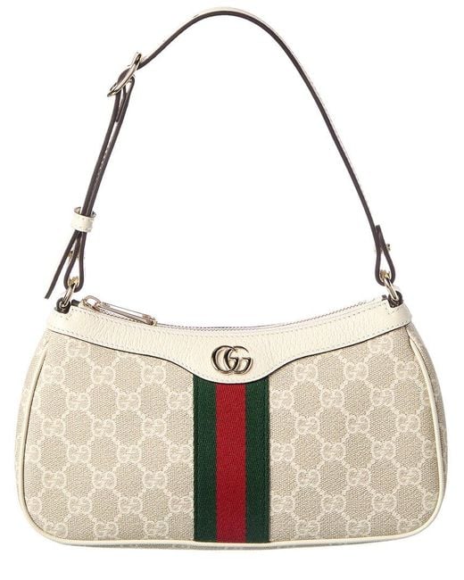 Gucci Metallic Ophidia Small Canvas & Leather Hobo Bag